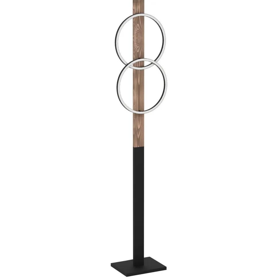 Lattiavalaisin Eglo Boyal, 150cm, 2xLED 12W, IP20, musta/puu
