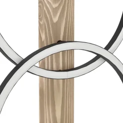 Lattiavalaisin Eglo Boyal, 150cm, 2xLED 12W, IP20, musta/puu