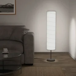 Lattiavalaisin jalustalla 121 cm valkoinen e27