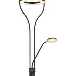 Lattiavalaisin lukuvalolla Globo Ebro, 20W, 3000K, musta