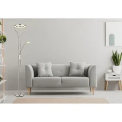 Lattiavalaisin lukuvalolla Globo Ebro, 20W, 3000K, musta