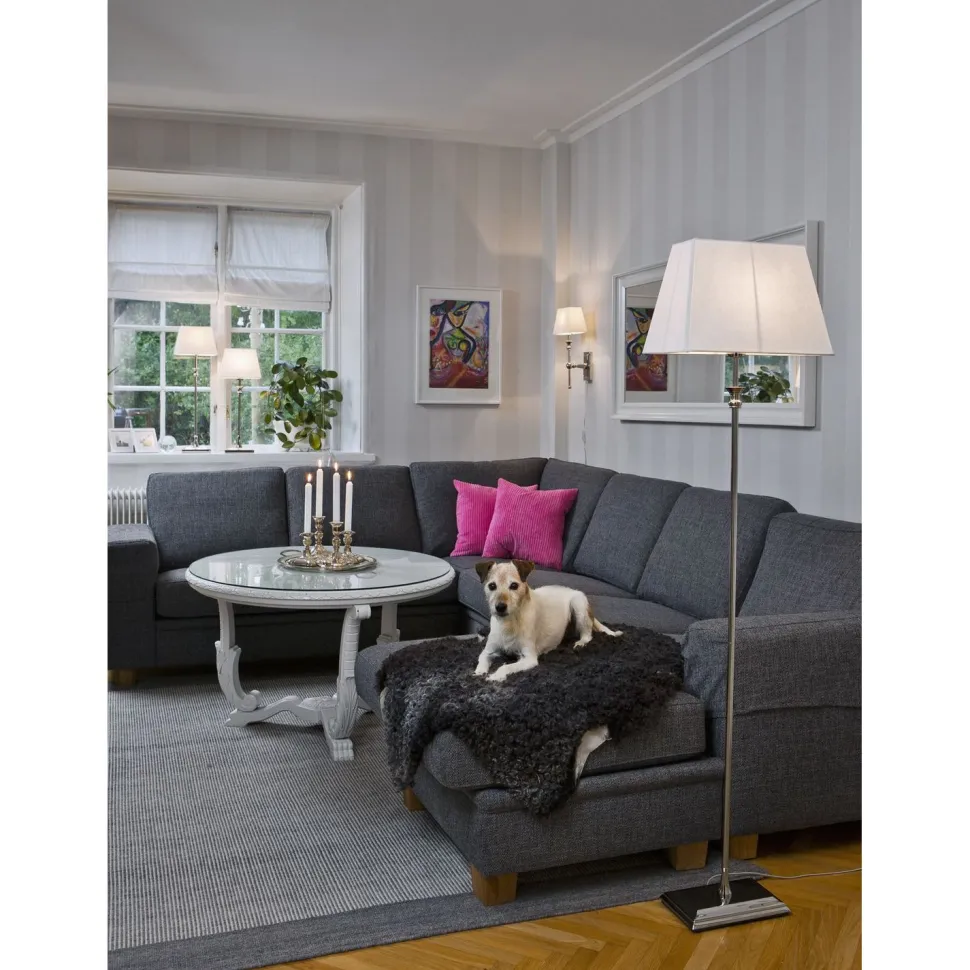 Lattiavalaisin Aneta Lighting Anette 270x360x1550 mm hopea, valkoinen