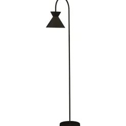 Lattiavalaisin Aneta Lighting Coni, 143cm, E27, metallivarjostin, hiekka