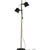 Lattiavalaisin Aneta Lighting Espresso 2-osainen suunnattava mattamusta/puu