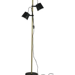 Lattiavalaisin Aneta Lighting Espresso 2-osainen suunnattava mattamusta/puu