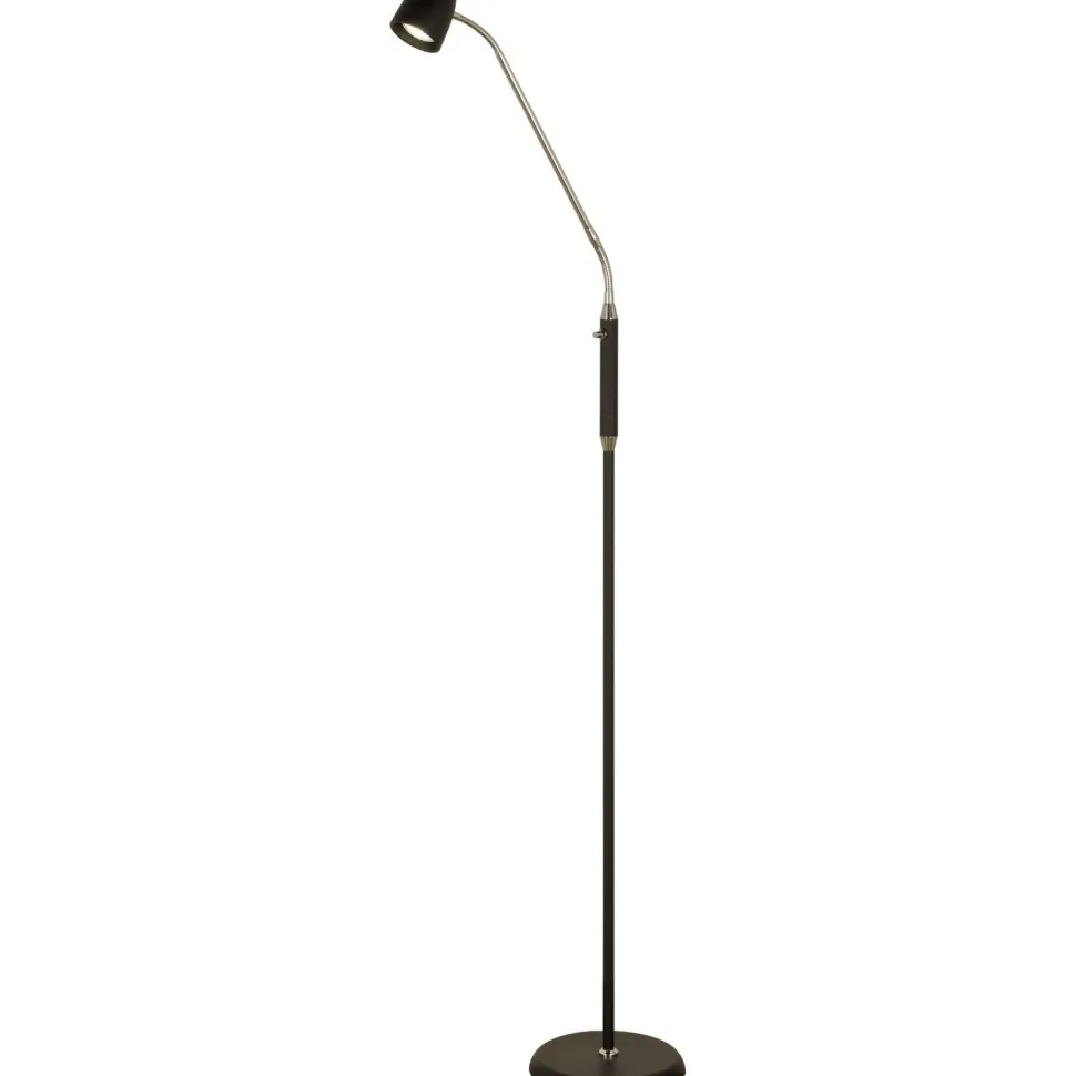 Lattiavalaisin Aneta Lighting Sandnes Flex himmennettävä musta