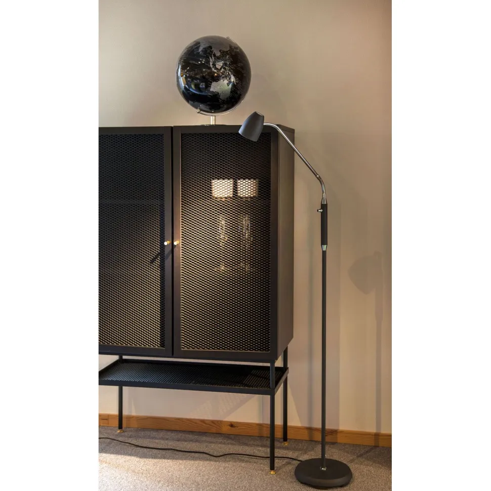 Lattiavalaisin Aneta Lighting Sandnes Flex himmennettävä musta