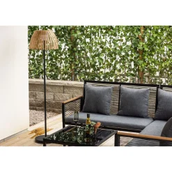 Lattiavalaisin aurinkokennolla Venture Home Mabis, ø40x150cm, musta