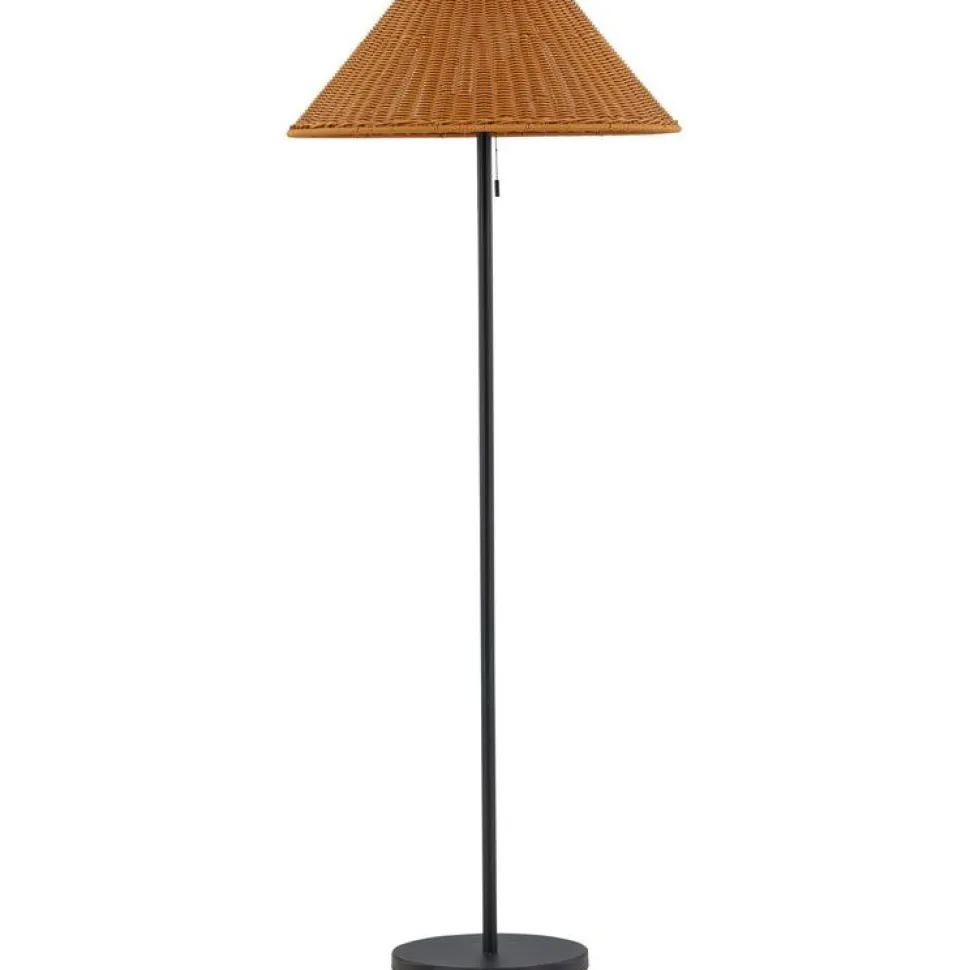 Lattiavalaisin aurinkokennolla Venture Home Mabis, ø60x150cm, ruskea