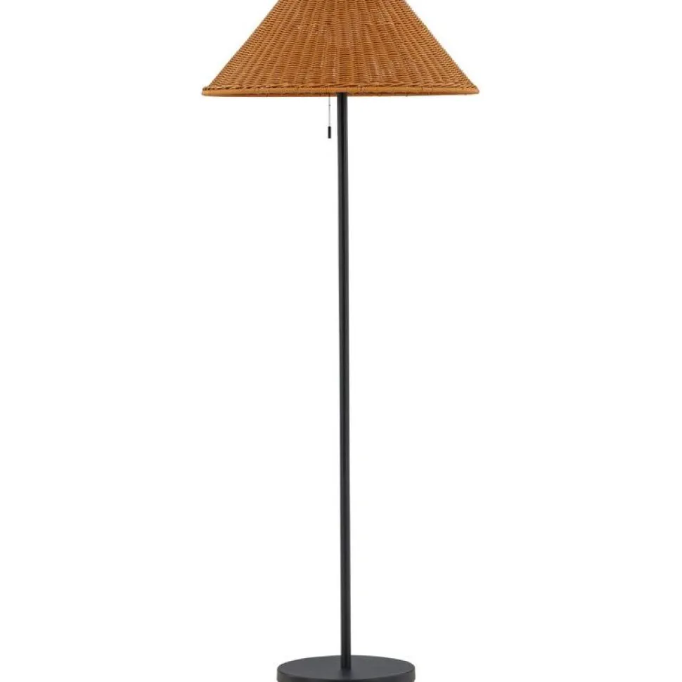 Lattiavalaisin aurinkokennolla Venture Home Mabis, ø60x150cm, ruskea