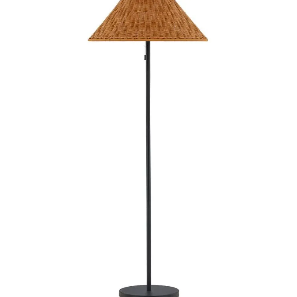 Lattiavalaisin aurinkokennolla Venture Home Mabis, ø60x150cm, ruskea