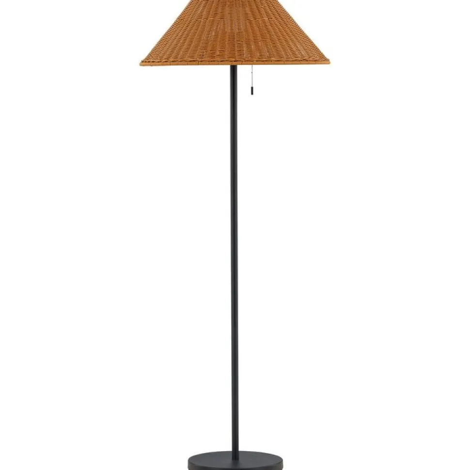 Lattiavalaisin aurinkokennolla Venture Home Mabis, ø60x150cm, ruskea