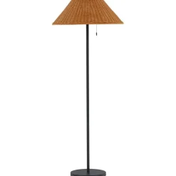 Lattiavalaisin aurinkokennolla Venture Home Mabis, ø60x150cm, ruskea