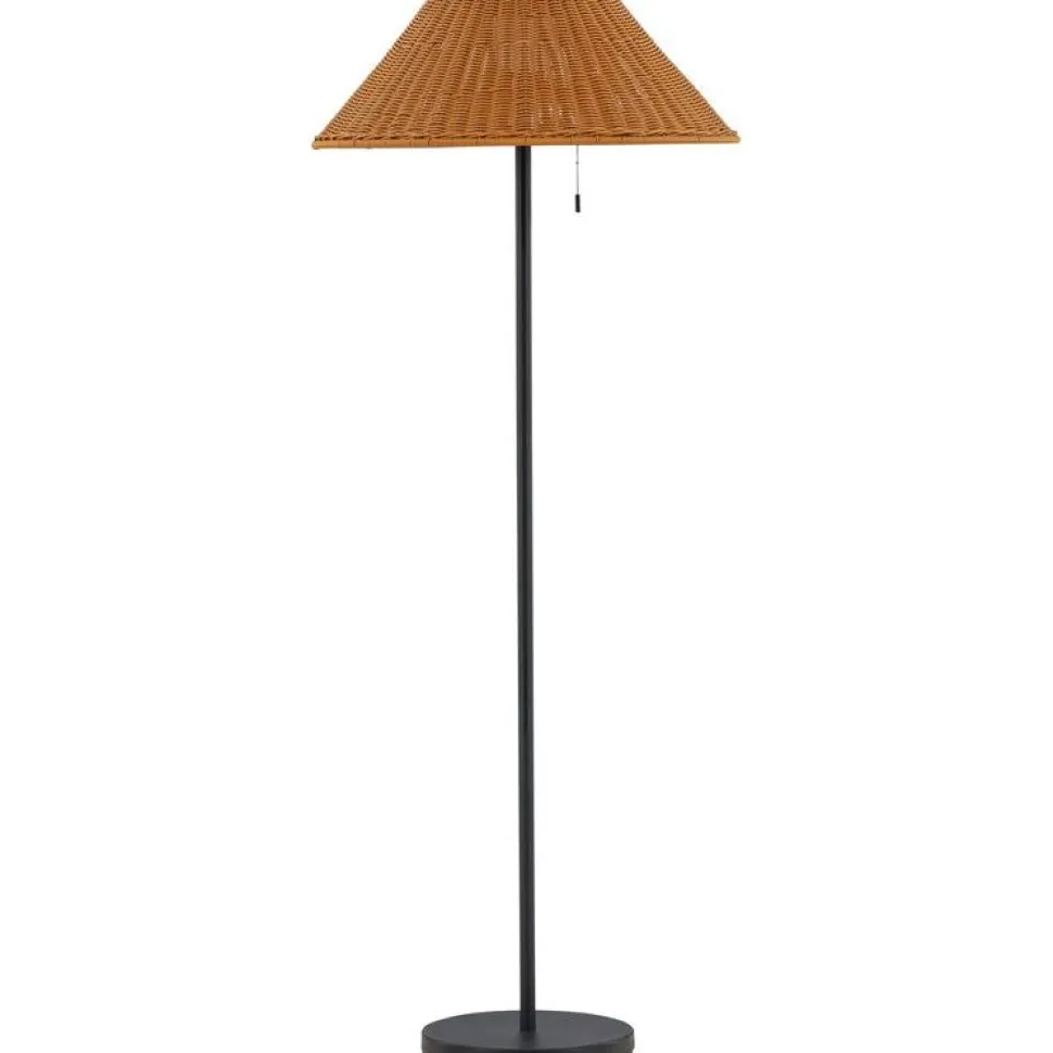 Lattiavalaisin aurinkokennolla Venture Home Mabis, ø60x150cm, ruskea