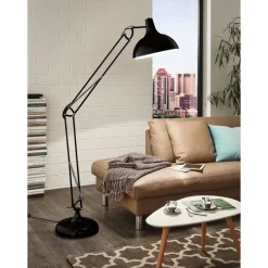 Lattiavalaisin Eglo Borgillio 190cm musta