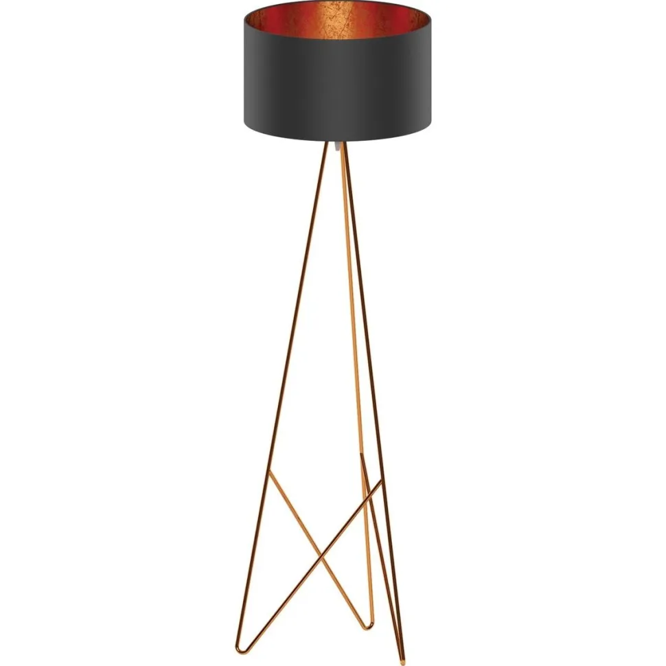 Lattiavalaisin Eglo Camporale Ø450x1540mm kupari musta 39229