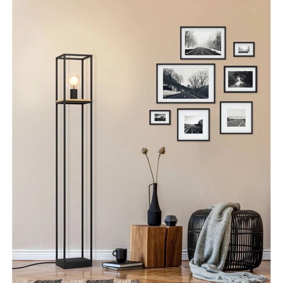 Lattiavalaisin Eglo Libertad 1285cm musta/puu