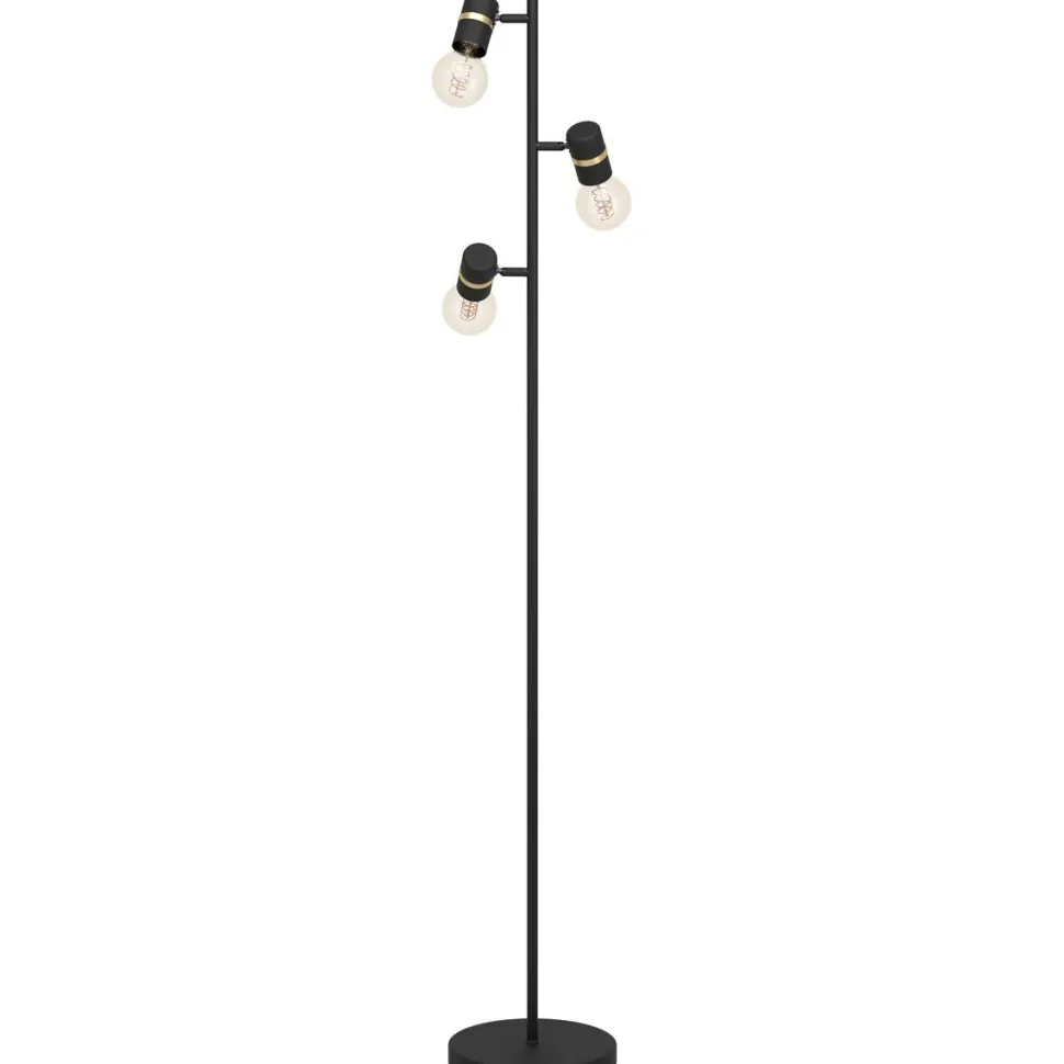 Lattiavalaisin Eglo Lurone 3-osainen 20,5x5x160cm musta/messinki