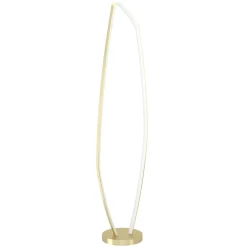 Lattiavalaisin Eglo Vallerosa, 128.5cm, LED, 25.2W, IP20, messinki/valkoinen