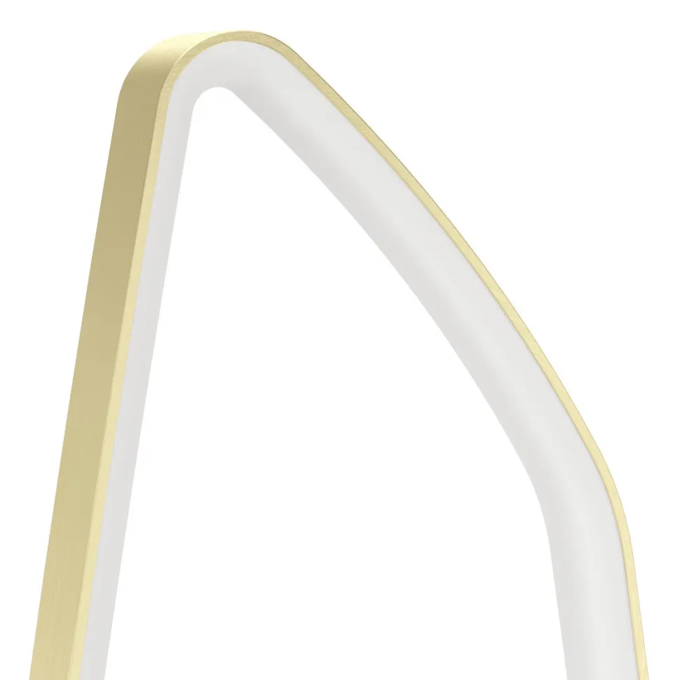 Lattiavalaisin Eglo Vallerosa, 128.5cm, LED, 25.2W, IP20, messinki/valkoinen