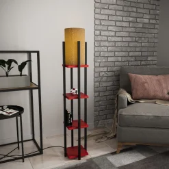 Lattiavalaisin hyllyköllä Linento Lighting 8120, 130cm, kulta/valkoinen