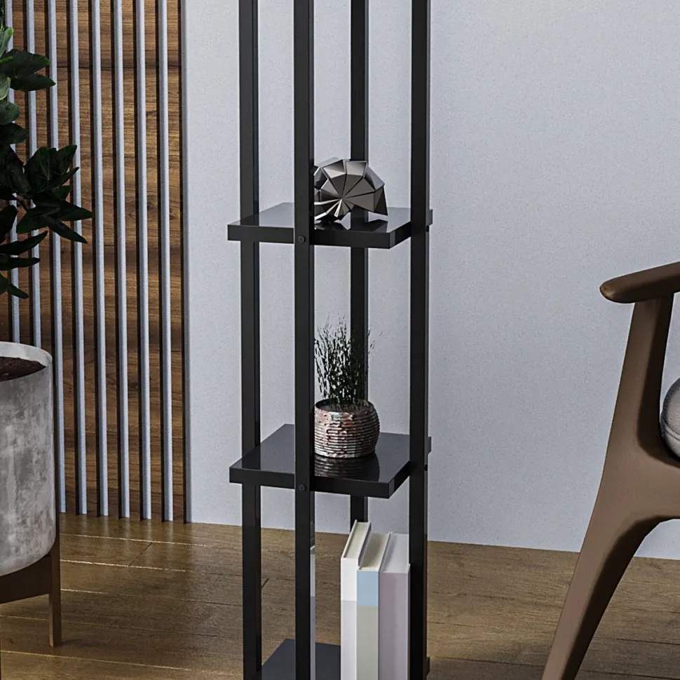 Lattiavalaisin hyllyköllä Linento Lighting 8120, 130cm, kulta/valkoinen