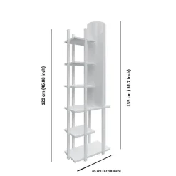 Lattiavalaisin hyllyköllä Linento Lighting Moda Dor SRC, 135cm, musta/natural