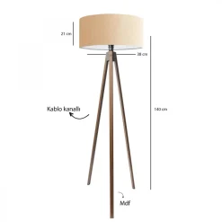 Lattiavalaisin Linento Lighting AYD-3687, 200cm, beige