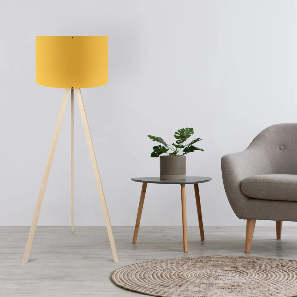 Lattiavalaisin Linento Lighting AYD-1566, keltainen/kermanvalkoinen