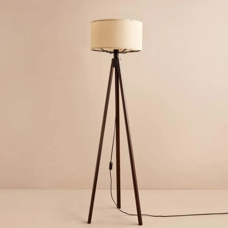 Lattiavalaisin Linento Lighting AYD-3450, kerma/ruskea
