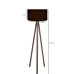 Lattiavalaisin Linento Lighting AYD-2933, ruskea