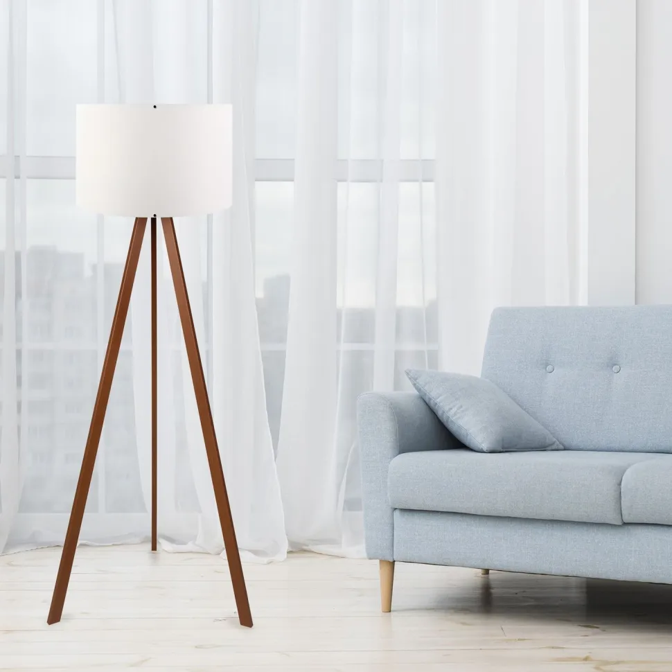 Lattiavalaisin Linento Lighting AYD-1528, valkoinen/ruskea