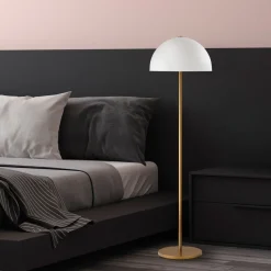 Lattiavalaisin Linento Lighting Bulbilla 154 cm kulta/valkoinen