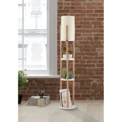 Lattiavalaisin Linento Lighting Circle Nora, valkoinen