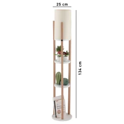 Lattiavalaisin Linento Lighting Circle Nora, valkoinen