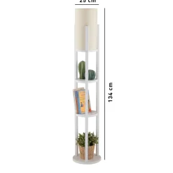 Lattiavalaisin Linento Lighting Circle Nora, valkoinen