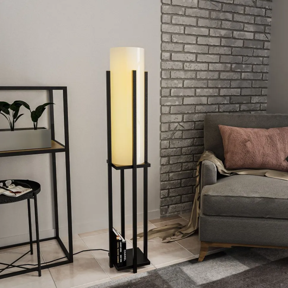 Lattiavalaisin Linento Lighting 8131, 130cm, musta/punainen