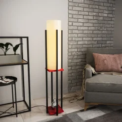 Lattiavalaisin Linento Lighting 8131, 130cm, musta/punainen