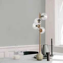 Lattiavalaisin Linento Lighting Faze 130 cm 4-osainen kulta/kirkas