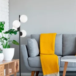 Lattiavalaisin Linento Lighting Faze 130 cm 4-osainen kulta/kirkas