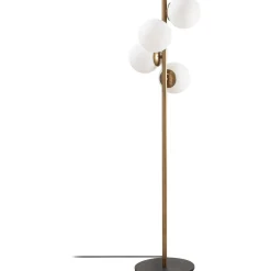 Lattiavalaisin Linento Lighting Faze 130 cm 4-osainen kulta/kirkas