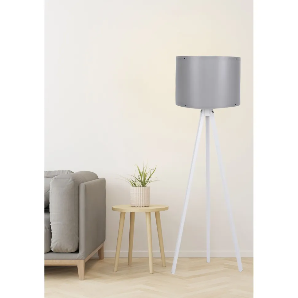 Lattiavalaisin Linento Lighting 106, harmaa/valkoinen