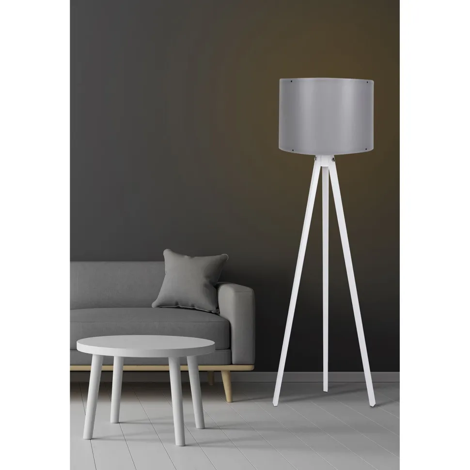 Lattiavalaisin Linento Lighting 106, harmaa/valkoinen