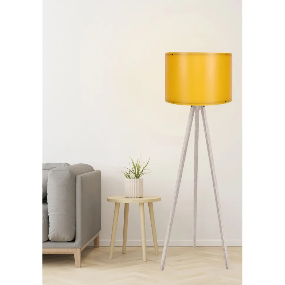 Lattiavalaisin Linento Lighting 117, keltainen/kermanvalkoinen