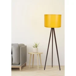 Lattiavalaisin Linento Lighting 102, keltainen/pähkinä