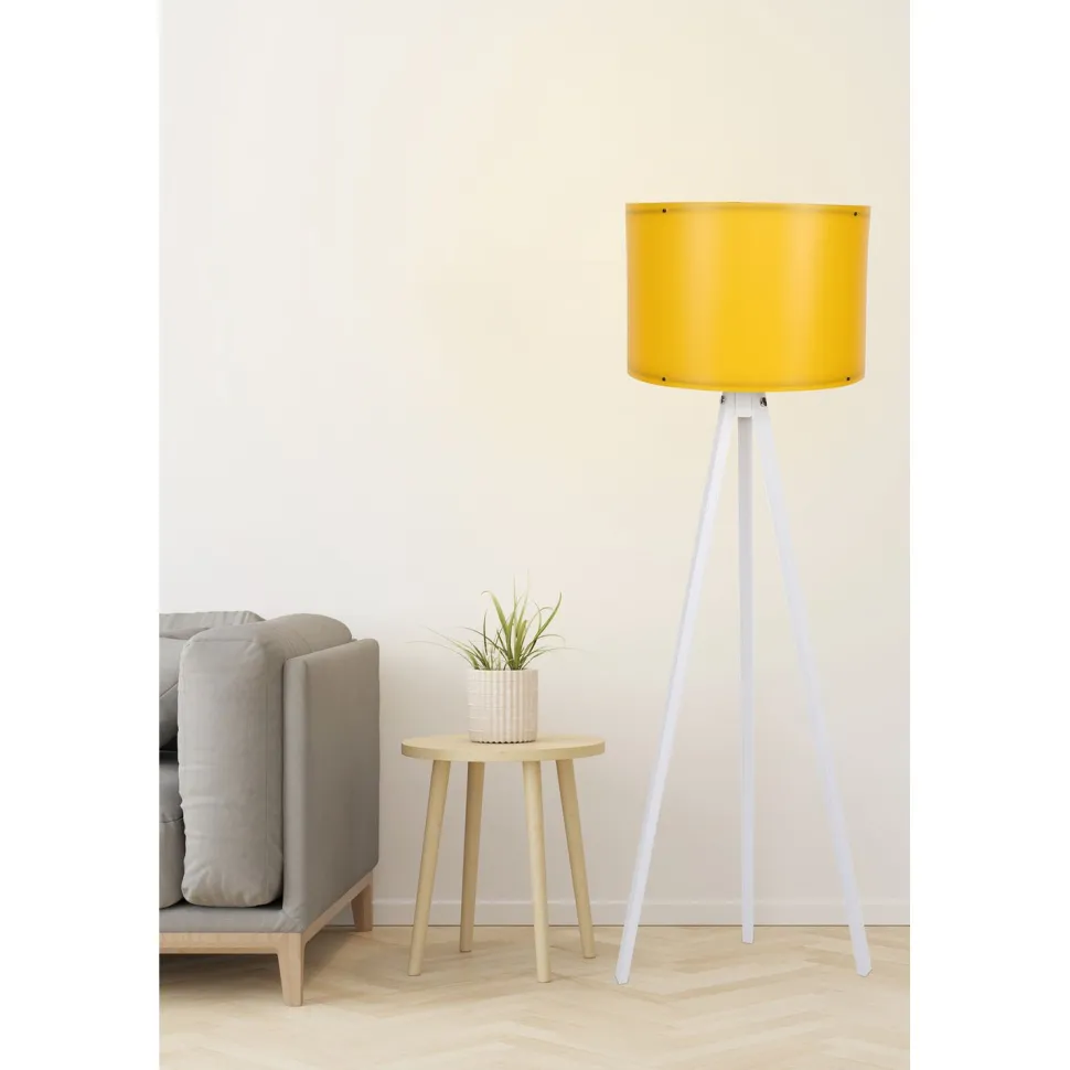 Lattiavalaisin Linento Lighting 107, keltainen/valkoinen
