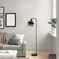Lattiavalaisin Linento Lighting Mint 120 cm musta/kupari