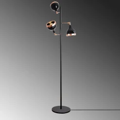 Lattiavalaisin Linento Lighting Mint 163 cm 3-osainen musta/kupari