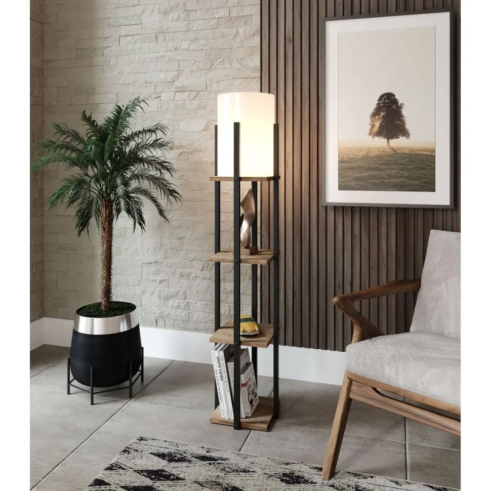 Lattiavalaisin Linento Lighting Nora 135 cm puu/musta