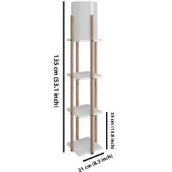Lattiavalaisin Linento Lighting Nora, valkoinen